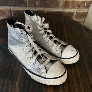 Converse Girls Metallic Sneakers